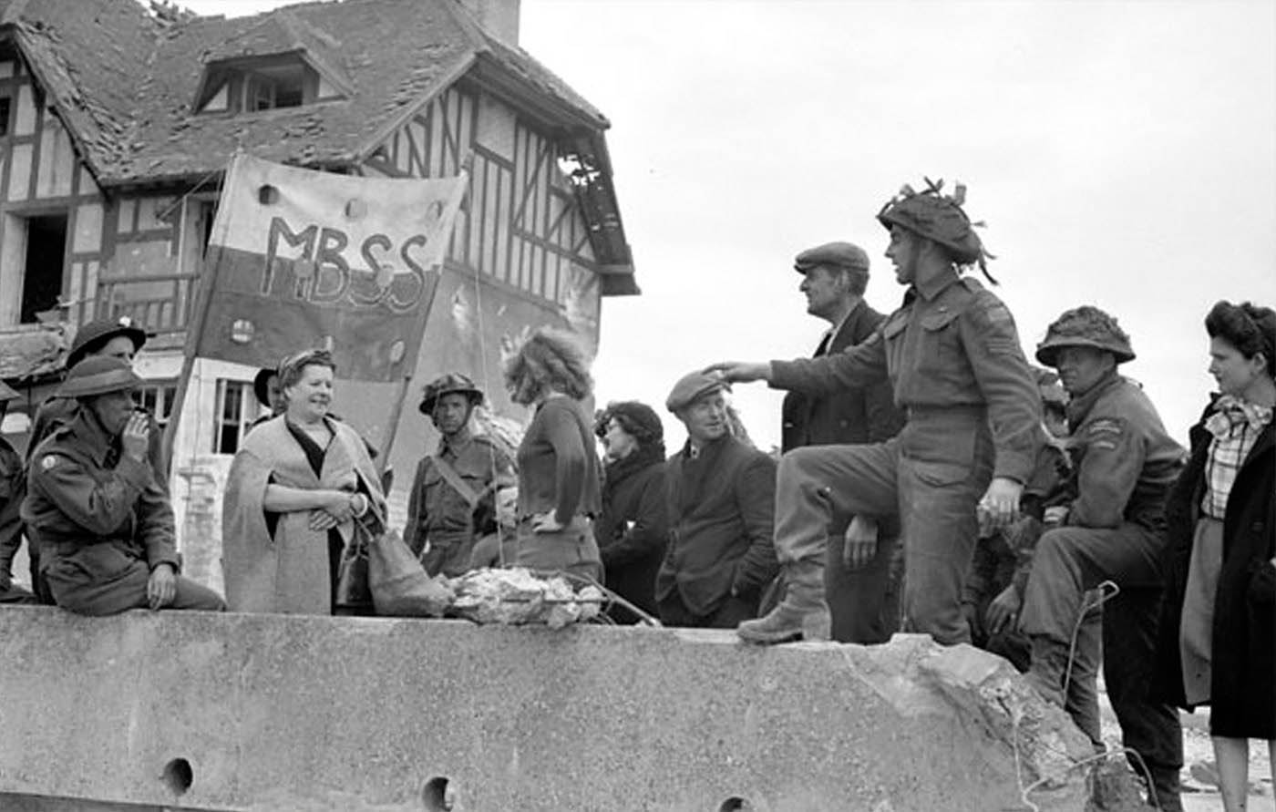 French Civilians Celebrating
