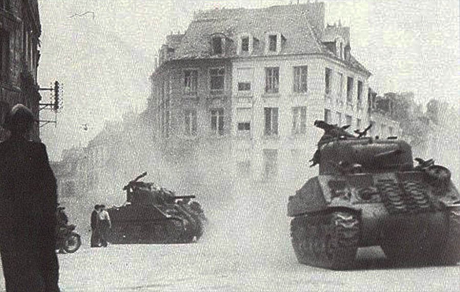 Tanks Entering Caen