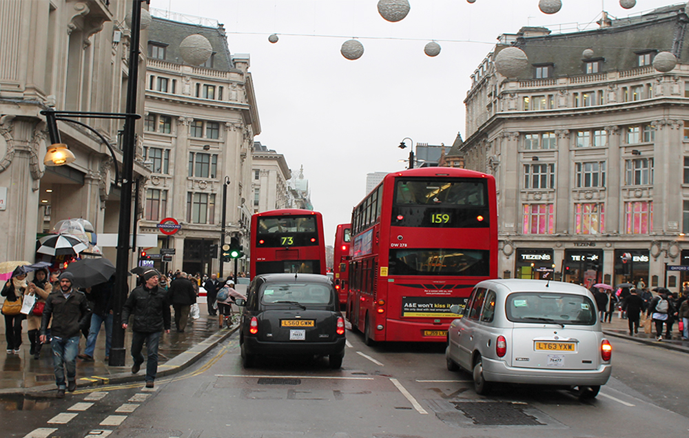 Carriages on Oxford Circus