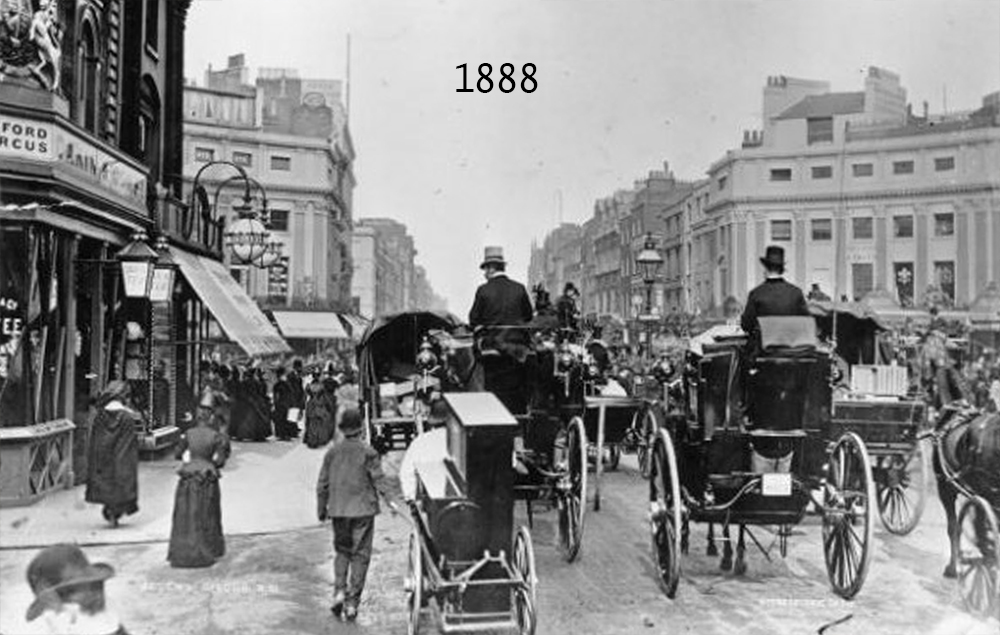 Carriages on Oxford Circus